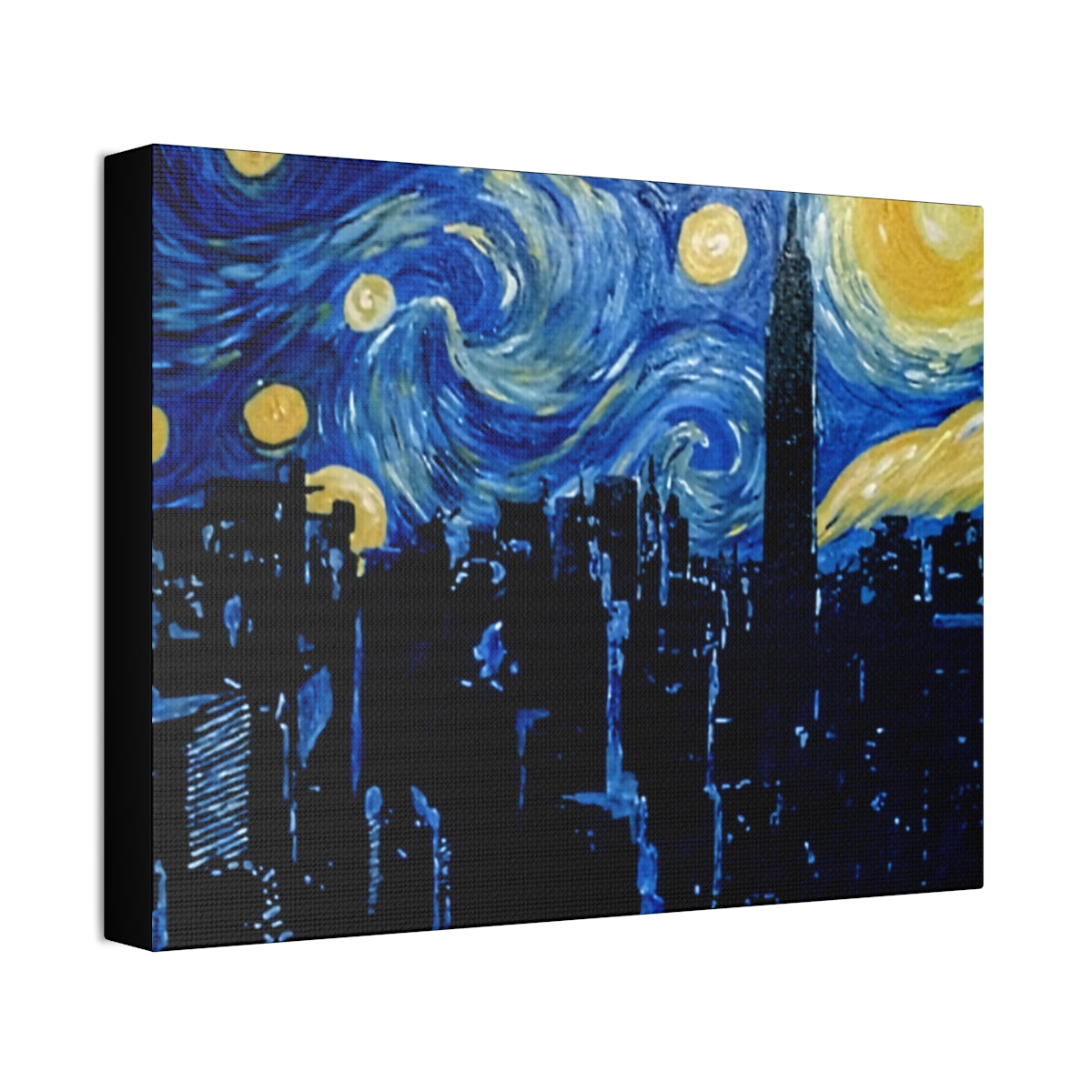 Starry Night Over Manhattan Canvas